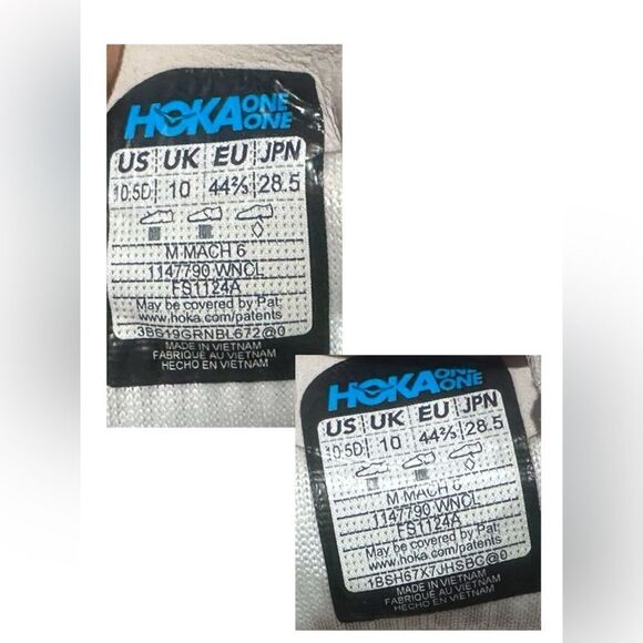 HOKA One One Mach 6 Supportive Running Shoes 1147790-FTG Men's US 10.5 EU 44 2/3 - Picture 10 of 15